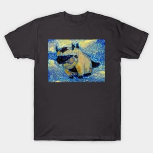 Appa in Flight Avatar the Last Airbender Starry Night T-Shirt